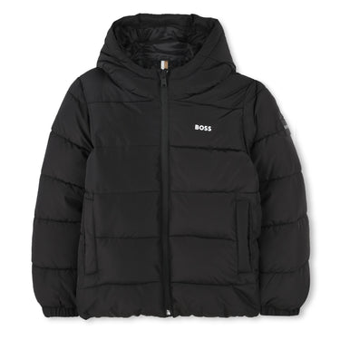 BOSS Chamarra para niño y teen negra